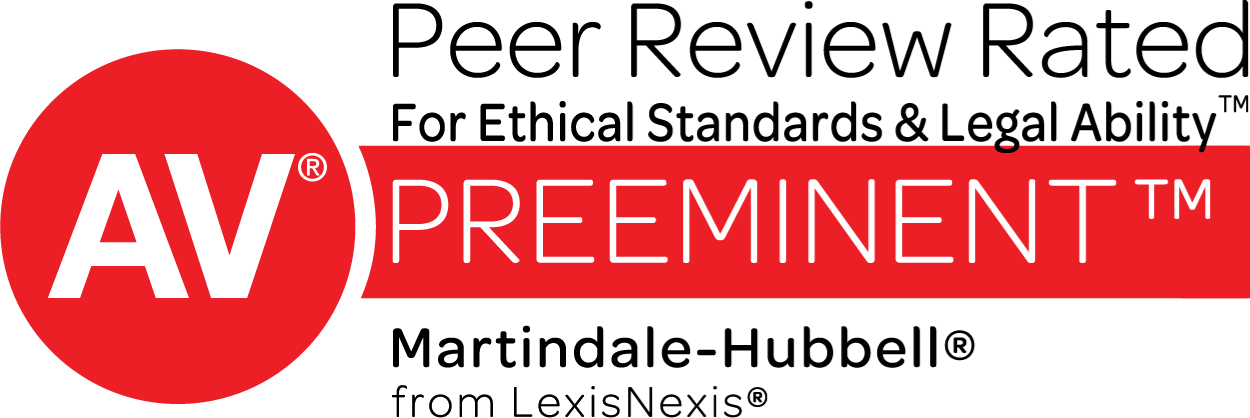 AV Peer Review Rated for ethical standards and legal ability | Martindale-Hubbell from LexisNexis